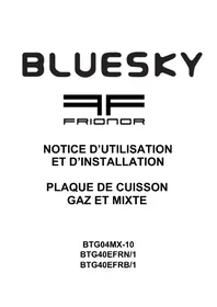BLUESKY BTG 40 EFRN1 - Cuisinière
