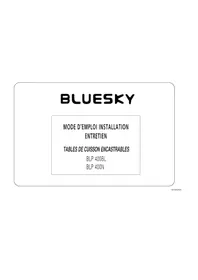 Notice BLUESKY BLP 400N Cuisinière