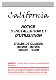 CALIFORNIA TCT6102XCA - Cuisinière