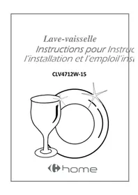Notice Carrefour Home CLV4712W15 Lave-vaisselle