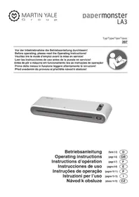 Notice Papermonster LA3 Machine à laminer