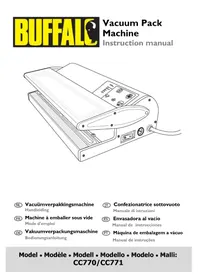 Notice BUFFALO CC771 Máquinas de embalagem a vácuo