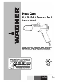 Notice WAGNER HT1000 Pistola térmica
