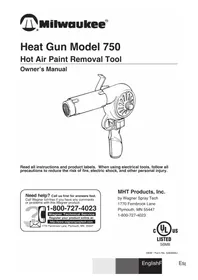 Notice WAGNER HT770 Pistola térmica
