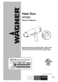 Notice WAGNER HT3500 Pistola térmica