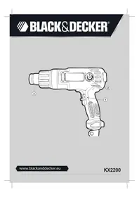 Notice BLACK & DECKER KX2200 Sıcak hava tabancası