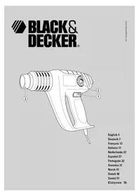 Notice BLACK & DECKER KX1800 Pistola térmica