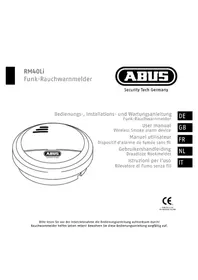Notice ABUS RM40 LI Détecteur de fumée