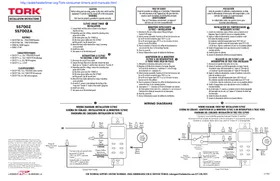 Notice Tork SS700ZA Commutateur
