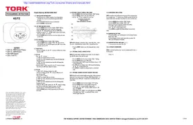 Notice Tork 457Z Commutateur