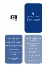 Notice HP XP8010 Projecteur