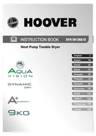 Notice HOOVER DYH 9913NA1XS Pyykinpesukone
