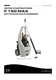 Notice Sidamo F 150 MAX Nettoyeur haute pressio