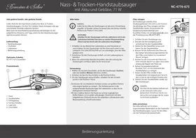 Notice Rosenstein & Söhne NC4776675 Aspirateur