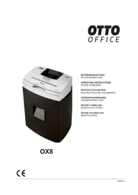 Notice OTTO OX8 Destructeur de document