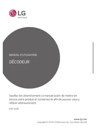 Notice LG STB5500 Décodeur numérique