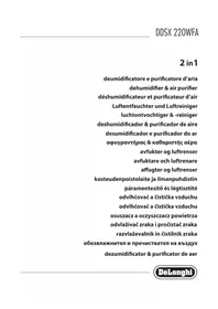 Notice DELONGHI TASCIUGO ARIADRY COMPACT DDS 25 Desumidificador