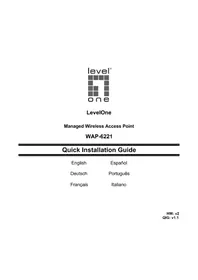 Notice LEVELONE WAP6221 Point d'accès