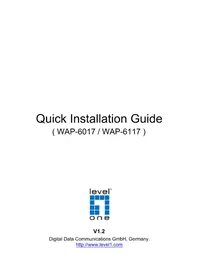 Notice LEVELONE WAP6017 Point d'accès