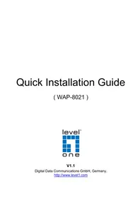 Notice LEVELONE WAP8021 Point d'accès