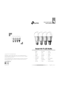 Notice TP-LINK LB120 Жарықтандыру