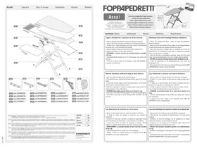 Notice Foppapedretti ASSAI Table de repassage