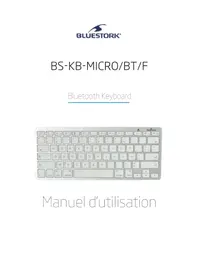 Notice BLUESTORK BLUKBMICROBT Clavier