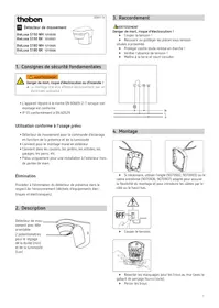 Notice THEBEN THELUXA S180 WH Détecteur de mouvement