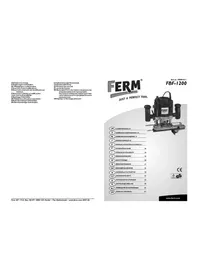 Notice Ferm FBF1200 Fraiseuse
