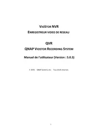 Notice QNAP VS4108URP PRO+ VCR