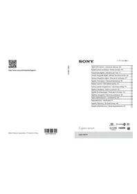 Notice SONY CYBERSHOT DSCRX10 IV Fotoaparát