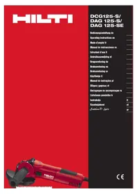 Notice HILTI DAG 125S Zerkleinerer