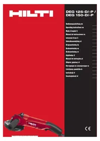 Notice HILTI DEG 125P Zerkleinerer