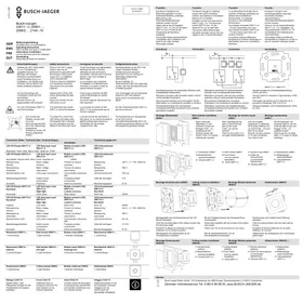 Notice Busch-Jaeger 2CKA001510A0015 Éclairage