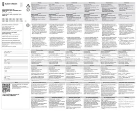 Notice Busch-Jaeger 2CKA006186A0022 Interphone