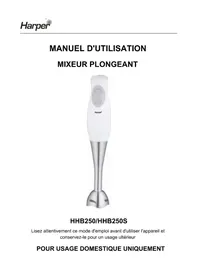 Notice HARPER HHB250 Mixeur plongeant