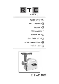 Notice RTC HC FWC 1000 Hachoir