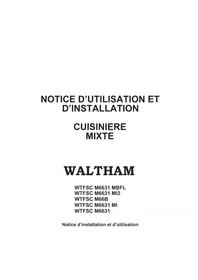 WALTHAM WTFSC M66B - Cuisinière
