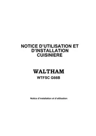 WALTHAM WTFSC G 66 B - Cuisinière