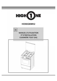 Notice HIGH ONE HO 66 GB MK2 Cuisinière