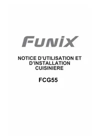 Notice FUNIX FCG55 Cuisinière