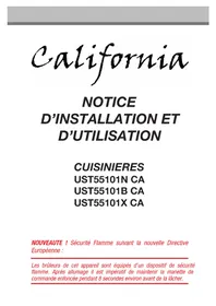 Notice CALIFORNIA UST55101XCA Cuisinière