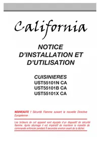 Notice CALIFORNIA UST55101BCA Cuisinière