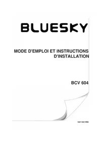 Notice BLUESKY BCV 604 Cuisinière