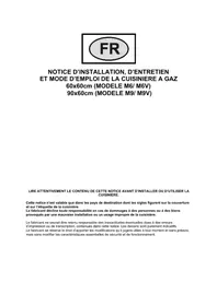 Notice BLUESKY BCM 606R Cuisinière