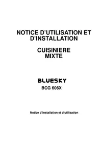 Notice BLUESKY BCG 606X Cuisinière