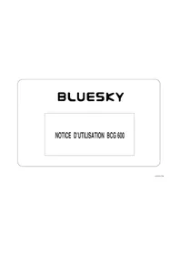 Notice BLUESKY BCG 600 Cuisinière
