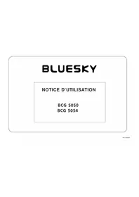 Notice BLUESKY BCG 5050 Cuisinière