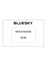 Notice BLUESKY BCG 500 Cuisinière