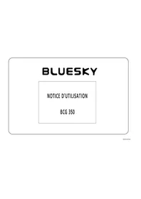 Notice BLUESKY BCG 350 Cuisinière